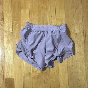 Purple 4” Lulu Lemon hotty hot shorts size 2!